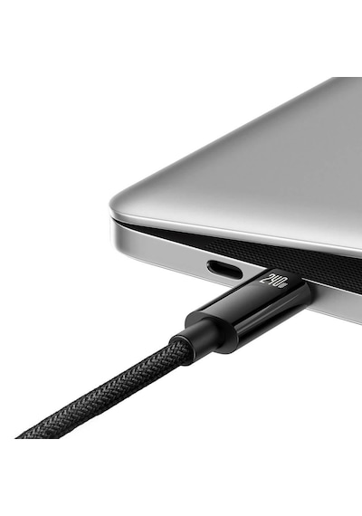 Baseus Tungsten Gold Hızlı Şarj Data Kablosu Type-c 240w 1m Siyah