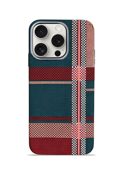 Aether Carbon Apple Uyumlu iPhone 14 Pro Max Magsafe Karbon Kılıf Crimson Weave Crimson Weave