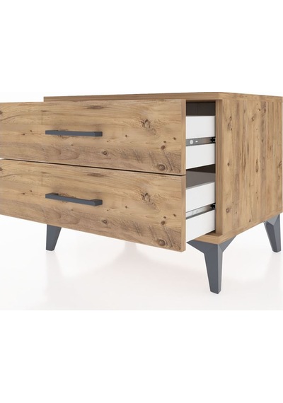 Hyperion Komodin 2 Çekmeceli 60x44x48 Çam-çam Çam