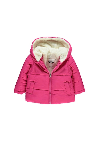 Civil Baby Kız Bebek Kapüşonlu Mont 6-18 Ay Fuşya 214003242k21 Fuşya
