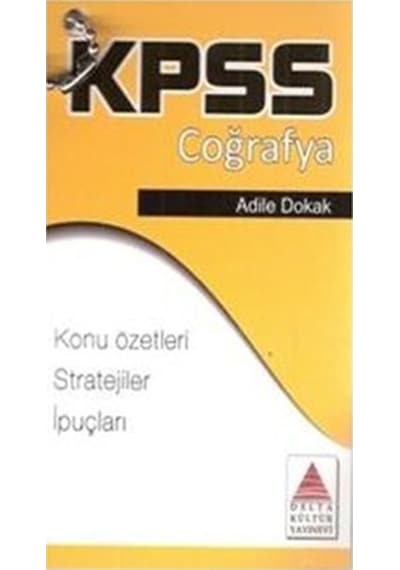 KPSS Coğrafya Strateji Kartları - Adile Dokak - Delta Kültür