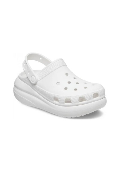 Crocs 207521 Crush 100 Whıte Platform Taban Kadın Terlik Beyaz