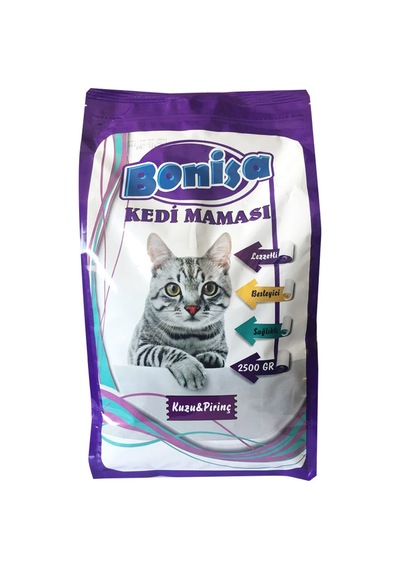 Bonisa Kuzu Etli Prinçli Kedi Maması 2.5 Kg