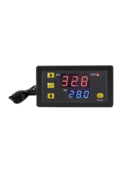 Dijital Sıcaklık Kontrol Termostatı Çift Ekranlı 12v