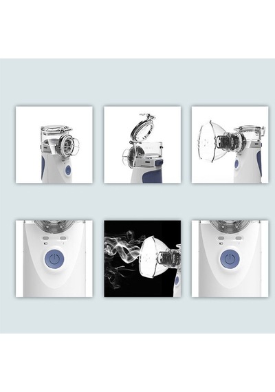 El Nebulizatör Buhar Inhaler Mini Nebulizatör Taşınabilir Nebulizatör Çocuklarla Uyumlu Buhar Inhaler Buharlaştırıcı Toptan