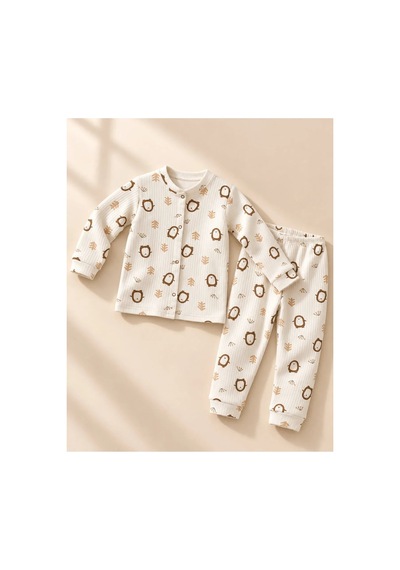 Cerenbebe Kız Çocuk Pijama Takımı Penguen Desenli Beyaz Cerenbebe Kız Çocuk Pijama Takımı Penguen Desenli Beyaz