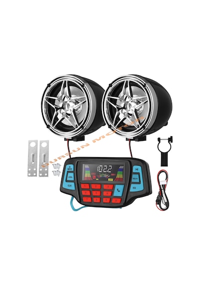 Motosiklet Mp3 Çalar Alarm Bluetooth / Multimedya Sistem