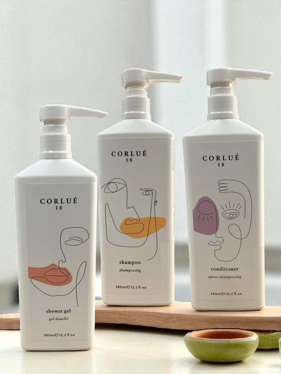 Corlue 18 Shampoo 360 Ml + Condıtıoner 360 Ml + Shower Gel 360 Ml Tüm Saçlar