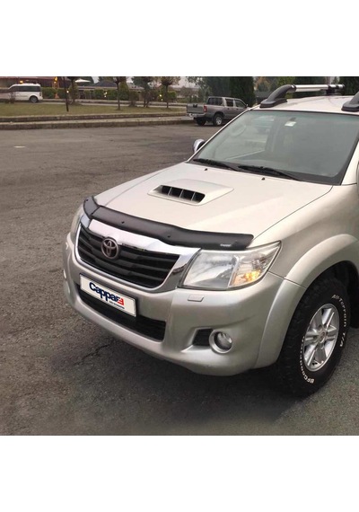 Cappafe Toyota Uyumlu Hilux Ön Kaput Koruyucu Rüzgarlık 4Mm Abs 12-15