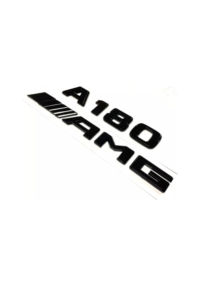 Benz A180 Ve Amg Piano Black Bagaj Yazısı Seti 2'li 3m 3d Abs