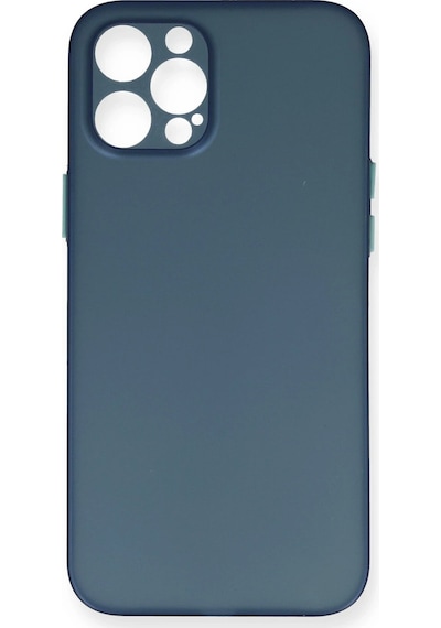 Cosmotex Newface Apple iPhone Uyumlu  12 Pro Max Kılıf Pp Ultra İnce Kapak - Mavi