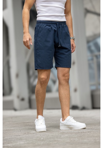 Kite Regular Fit Cepli Kapri Şort - Lacivert Lacivert