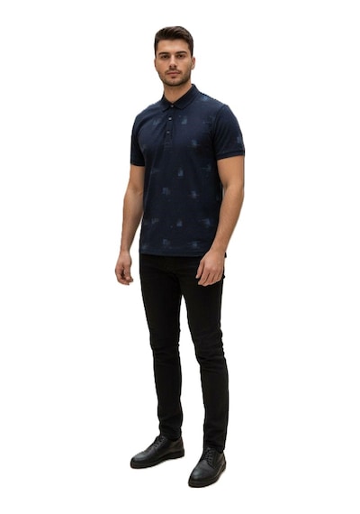 Lacaton Erkek 26-0307 Polo Yaka Lacos T-shirt Lacivert Lacivert