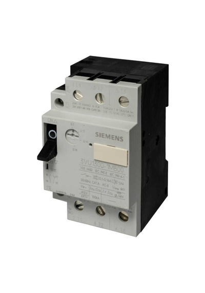 Siemens 3VU1300-1MB00 Motor Starter Koruyucu, 600 V, 25 A, 3 Kutup, Motor Fla 0,1 İla 0,16 Amp, 1No-1Nc (Muadil Ürün: 3Rv2011-0Aa10)