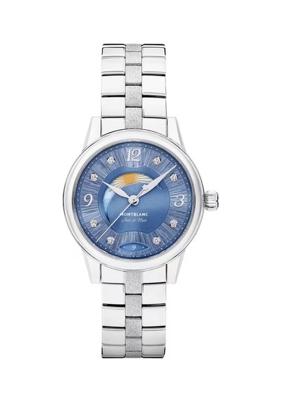 Montblanc Boheme Day & Night 30 Mm Otomatik Saat 134342 Mavi