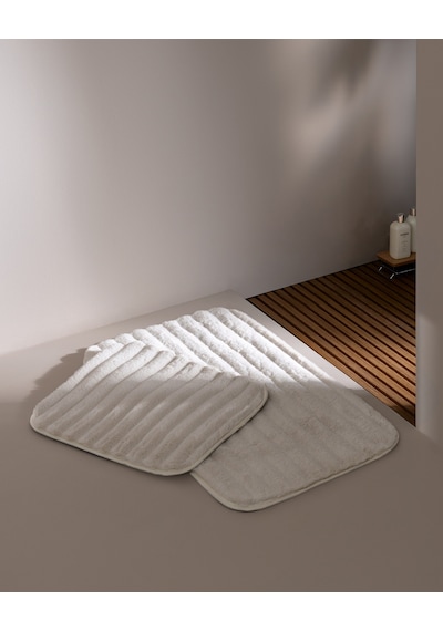 Madame Coco Elvane 2'li Banyo Paspası - Ekru 8684427344927 Çok Renkli