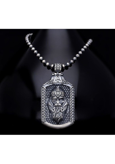Okside Viking Odin 925 Ayar Gümüş Sevgiliye Eşe Babaya Arkadaşa Hediye Kolye