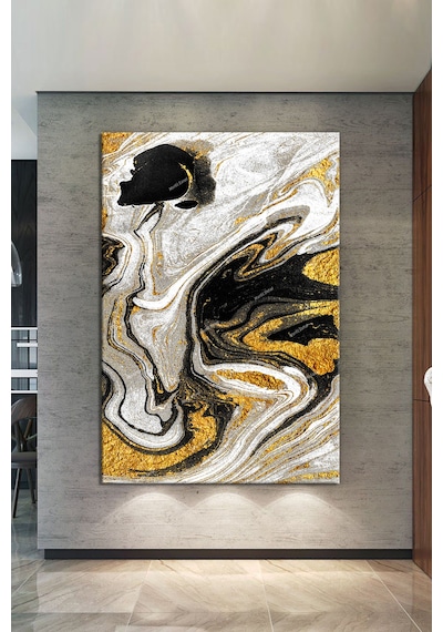 Renklerin Dansı Soyut Sanatsal Kanvas Tablo (8 Farklı Ölçü) 70 x 100