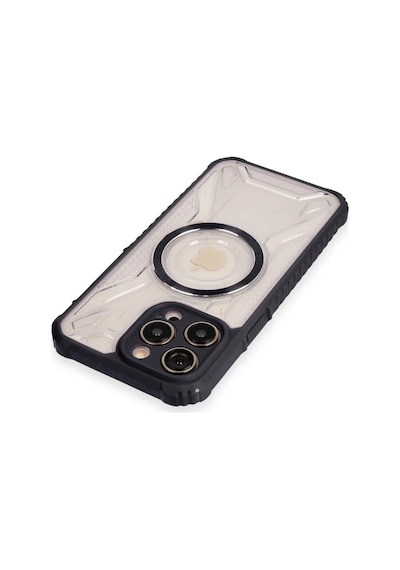Apple Uyumlu iPhone 14 Pro Max Kılıf Prag Magneticsafe Kapak - Siyah Renkli