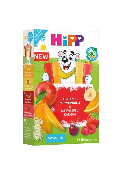 Hipp Organik Karışık Meyve Sulu Dondur Ye 10 X 40 Ml - 2 Adet Tarı