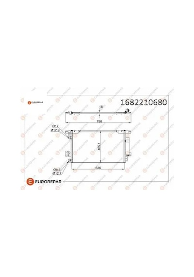 Erp Klıma Rad. C4 C-crooser 2.4 16v 08- 4007 4008 381700 Eurorepar 1682210680