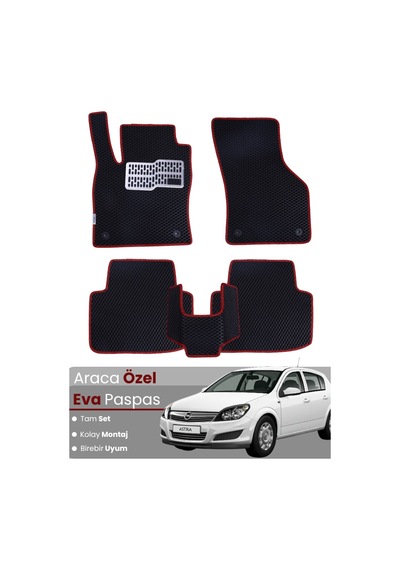 Opel Astra H Hatchback 2004-2010 Uyumlu Eva Paspas Tam Set Araca Özel,kolay Montaj,su Geçirmez 423