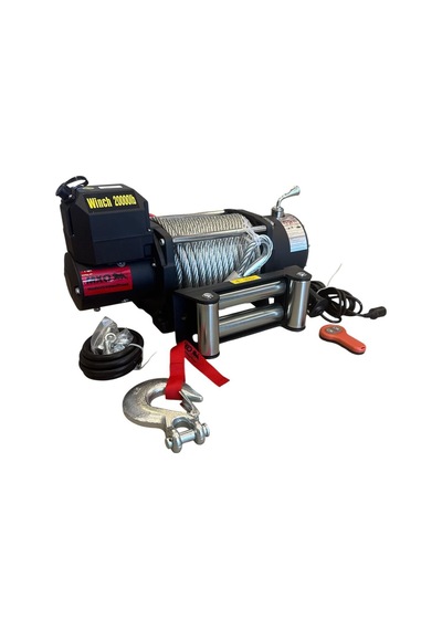 Mxo Çelik Halatlı Vinç 20000lb 24v Tambur 22 Mt Halatı