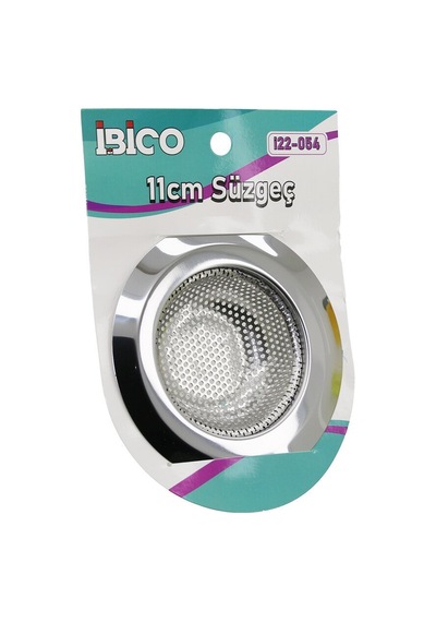 İbico İ22-054 Evye Lavabo Süzgeç 11cm Metal - 12'li Paket Lavabo Sifonu