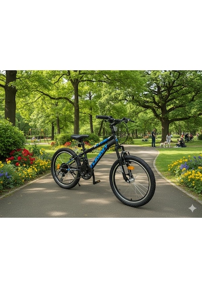 Tommybike 20 Jant Vitesli Bisiklet Duble Jant 21 Vites Ön Amortisörlü Çocuk Bisikleti Mavi