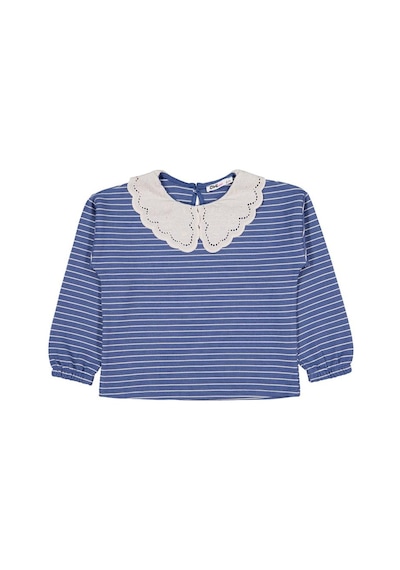 Civil Girls Çizgili 6-9 Yaş Sweatshirt - Yeşil Petrol