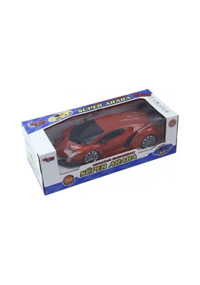 Uzaktan Kumandalı Şarjlı Araba 24 Cm Işıklı Ferrari & Lamborghini Model Full Fonksiyonlu Oyuncak Kırmızı Lamborghini