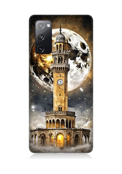 Samsung Galaxy S20 Fe Uyumlu Saat Kulesi Desenli Silikon Kılıf