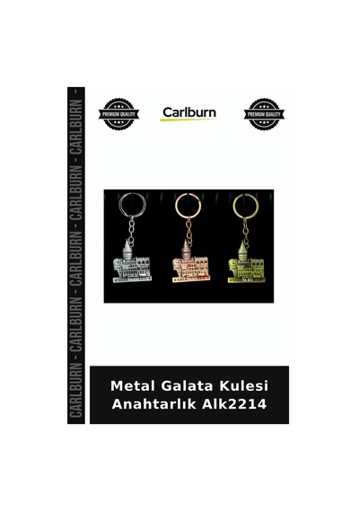 Özel Üretim Hediyelik Hatıra Turistik Aksesuar Metal Galata Kulesi Anahtarlık Alk2214