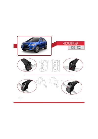 Mitsubishi Asx Ga 2010-2022 Arası İle Uyumlu Ace-2 Ara Atkı Tav