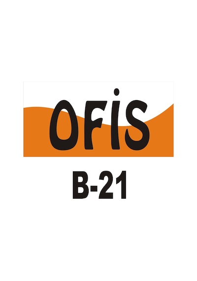 Iş Güvenliği Levhası - Uyarıcı Levha - Ikaz Levhası Ofis Yazılı (261319570)