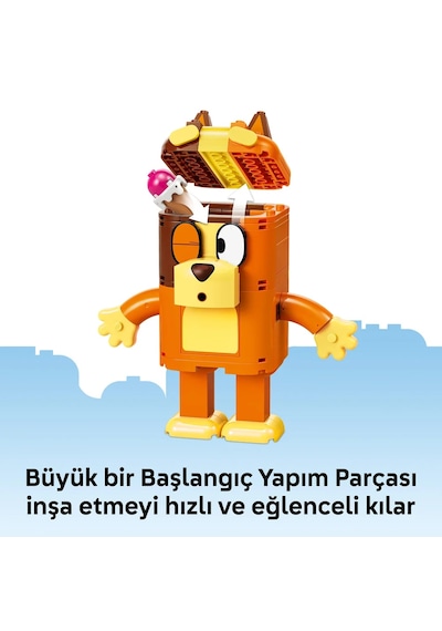 LEGO® Bluey Parçalarla İnşa Edilen Bluey Ailesi 11217 - 5 Yaş ve Üzeri için Karakterler İçeren Oyuncak Yapım Seti (466 Parça)