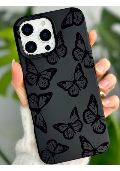 Apple Uyumlu iPhone 15 Pro Max İle Premier Kalite Özel Üretim Baskılı Silikon Telefon Kılıfı Bc 4 Siyah