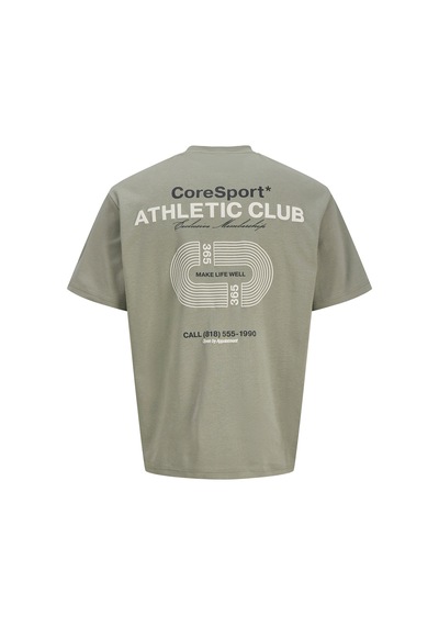 Jack & Jones Jcoathletıco Graphic Erkek T-shirt 12285727 Gri