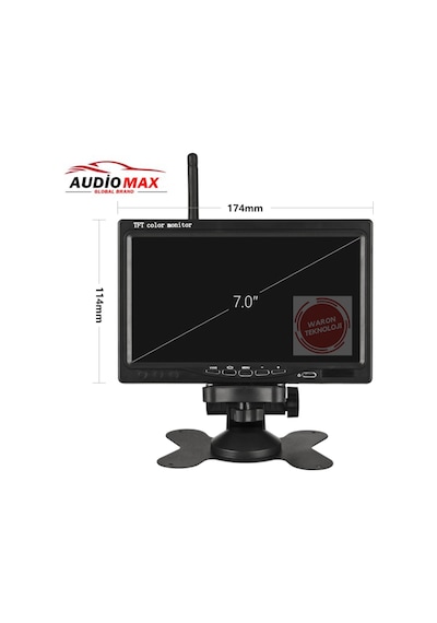 Kablosuz 7 İnç Monitör ve 18 Ledli Kablosuz Gece Görüş Kamerası