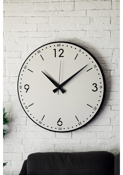 Dekoratif Yeni Modern Rasalhague Ahşap Duvar Saati 48cm Siyah - Beyaz Dekoratif Yeni Modern Rasalhague Ahşap Duvar Saati 48cm Siyah - Beyaz