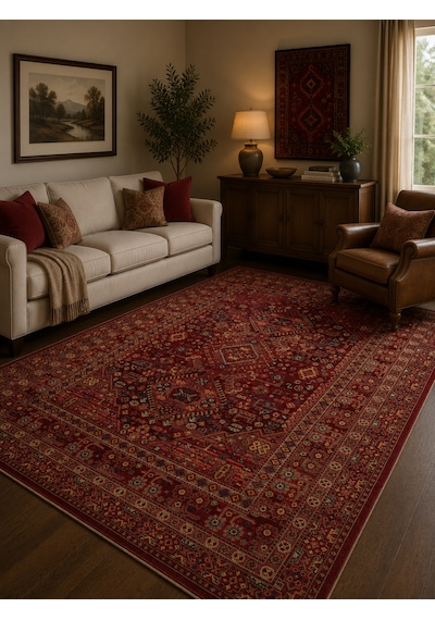 Eko Halı Kybele Kyb 05 Red Xw Etnik Desenli Otantik Salon Halısı Oturma Odası Halısı Mutfak Halısı Modern Makine Halısı Kırmızı 5 Eko Halı Kybele Kyb 05 Red Xw Etnik Desenli Otantik Salon Halısı Oturma Odası Halısı Mutfak Halısı Modern Makine Halısı Kırmızı 5