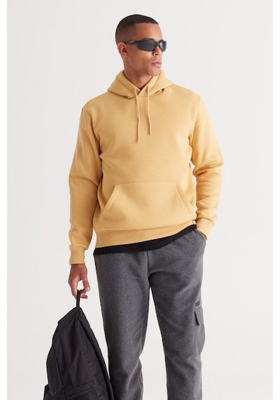 AC&Co / Altınyıldız Classics Erkek Hardal Standart Fit Normal Kesim Kapüşonlu Kanguru Cepli Pamuklu Sweatshirt Hardal AC&Co / Altınyıldız Classics Erkek Hardal Standart Fit Normal Kesim Kapüşonlu Kanguru Cepli Pamuklu Sweatshirt Hardal