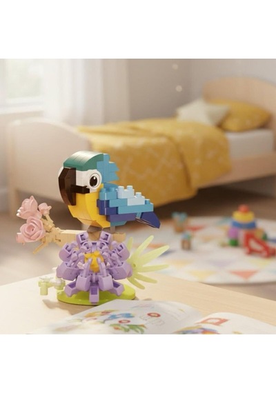 Lz-8636 Papağan 180 Parça Block Oyuncak-mini Poşet