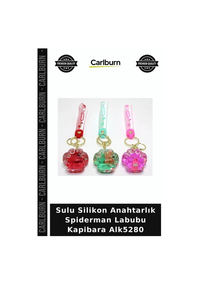 Özel Üretim Aksesuar Sulu Silikon Anahtarlık Spiderman, Labubu,kapibara Alk5280
