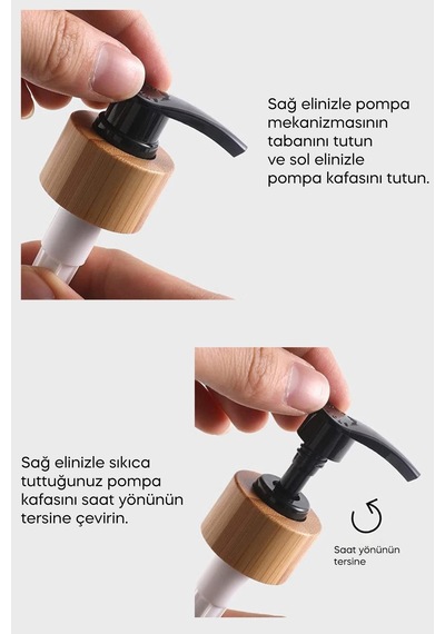 Dekorasyaa 2li Siyah Beyaz Cam Sıvı Sabunluk 500ml - Bambu Stantlı Siyah - Beyaz