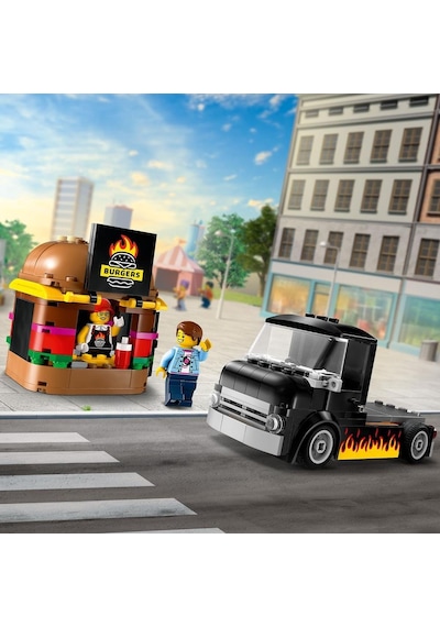 LEGO® City Hamburger Kamyonu 60404 5+ Yaratıcı Oyuncak Yapım Seti - 194 Parça