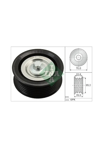 V Kayış Gergi Rulmanı - Fiat Croma, Grande Punto, Sedici - Schaeffler-ına-532053110