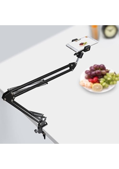 Üstten Çekim Masa Telefon Tutucu Katlanabilir Ve 360 Döner Ayarlanabilir Stand, Video Çekimi Ve Canlı Yayın İ