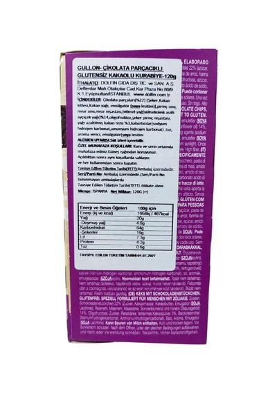 Gullon Glutensiz Choco Bom Kurabiye 120 G