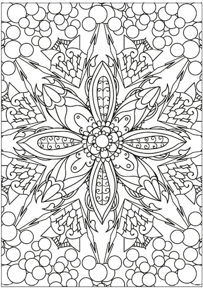 Çocuklar İçin Süper Mandala Boyama Kitabı